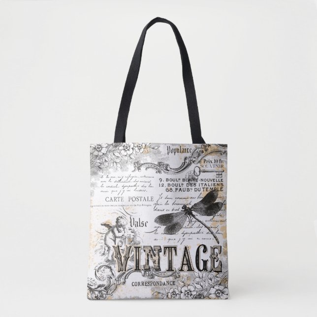 French Vintage Tote Bag (Front)