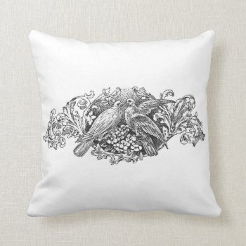French Vintage Typography Shabby Chic Cushion Love by VintageImagesOnline at Zazzle