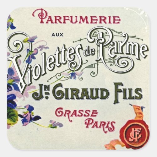 French Violette Perfume Label