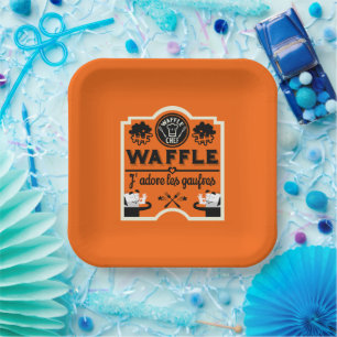 French Waffles Paper Plates