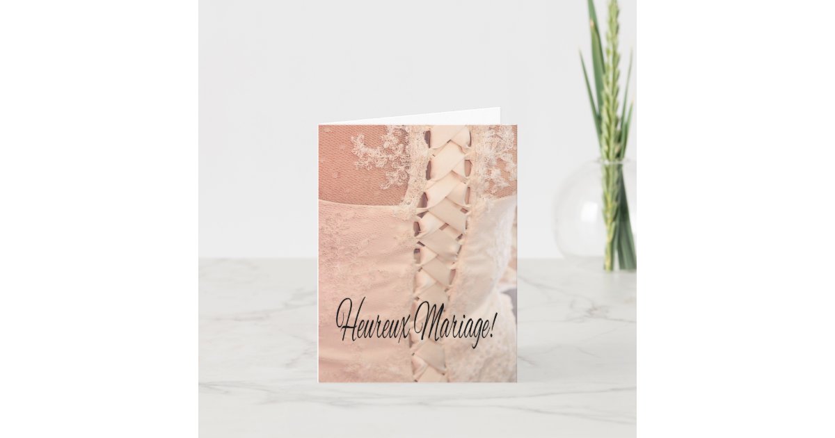 French Wedding celebrations Card Zazzle.com