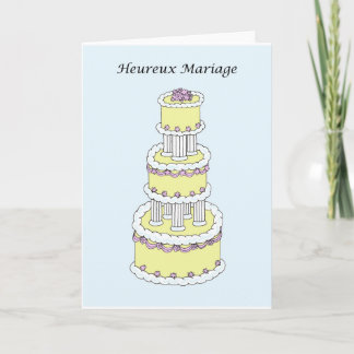 French Wedding Congratulations Card