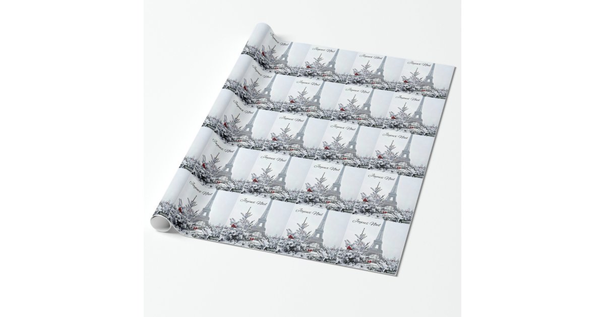 Paris Joyeux Noel Christmas Vintage Tissue Paper, Zazzle