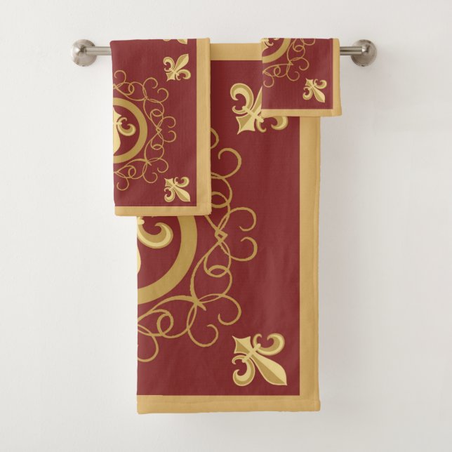 French Wine Bath Towel Set (Insitu)