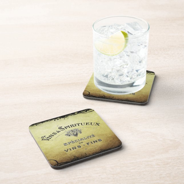 French Wine Cork Coaster! Beverage Coaster (Right Side)