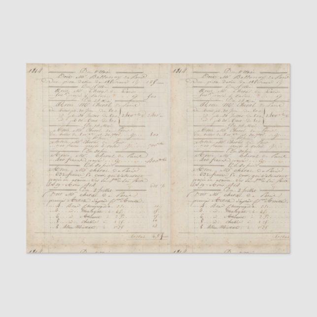 French Wine No.02 Tissue Paper (Front)