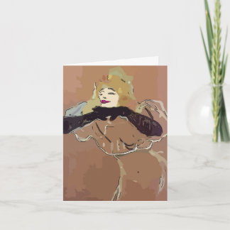 French Woamn Card
