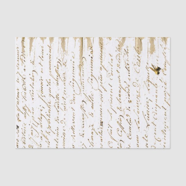 French Writing Tissue Paper (Front)