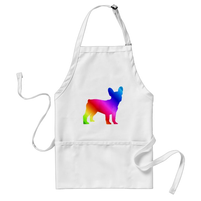 Frenchie    adult apron (Front)