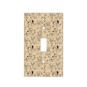Frenchie and Bones Light Switch Cover
