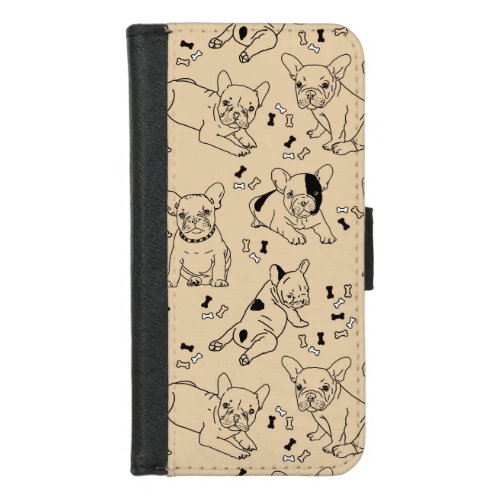 Frenchie and Bones Phone Wallet Case