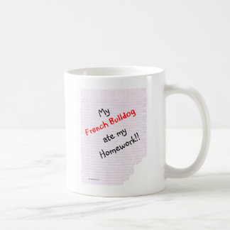 Frenchie Ate My Homework Coffee Mug