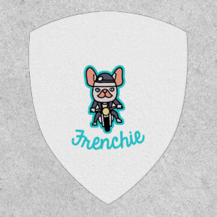 Frenchie Biker Motorcycle Dog Owner Frenchie Funny Patch