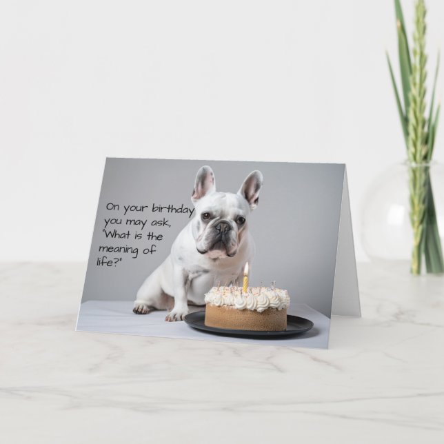 Frenchie Birthday Card (Front)