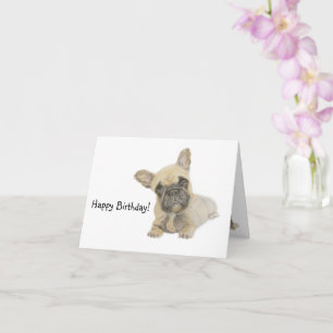 Frenchie Birthday Card
