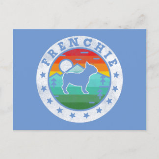 Frenchie Bulldog Dog Mom Dad Holiday Postcard