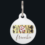 Frenchie Bulldog French Food Crêpe Dessert Pancake Pet ID Tag<br><div class="desc">Foodie design features an original marker illustration of a French chocolate-filled crêpe topped with whipped cream, strawberries and chocolate sauce. This design is also available on other products. Lots of additional food-themed designs are also available from this shop. Don't see what you're looking for? Contact Rebecca to have something created...</div>