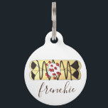 Frenchie Bulldog French Food Crêpe Dessert Pancake Pet ID Tag<br><div class="desc">Foodie design features an original marker illustration of a French chocolate-filled crêpe topped with whipped cream, strawberries and chocolate sauce. This design is also available on other products. Lots of additional food-themed designs are also available from this shop. Don't see what you're looking for? Contact Rebecca to have something created...</div>