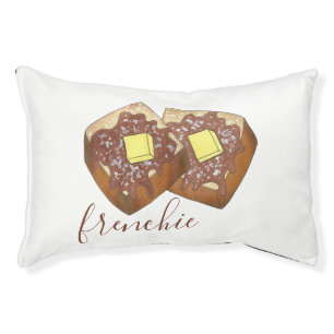 Frenchie Bulldog French Toast Breakfast Food Pet Bed