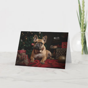 Frenchie Christmas Holiday Card