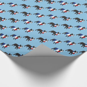 Frenchie cute bulldog wrapping paper