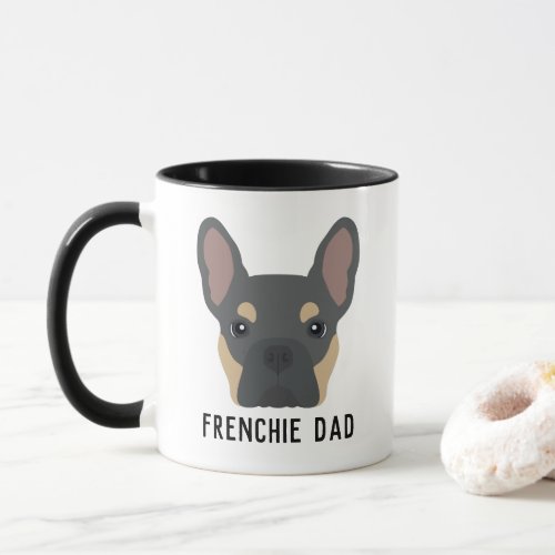 Frenchie Dad Blue and Tan French Bulldog Mug