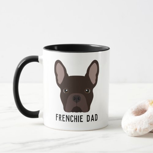 Frenchie Dad Brown French Bulldog Mug