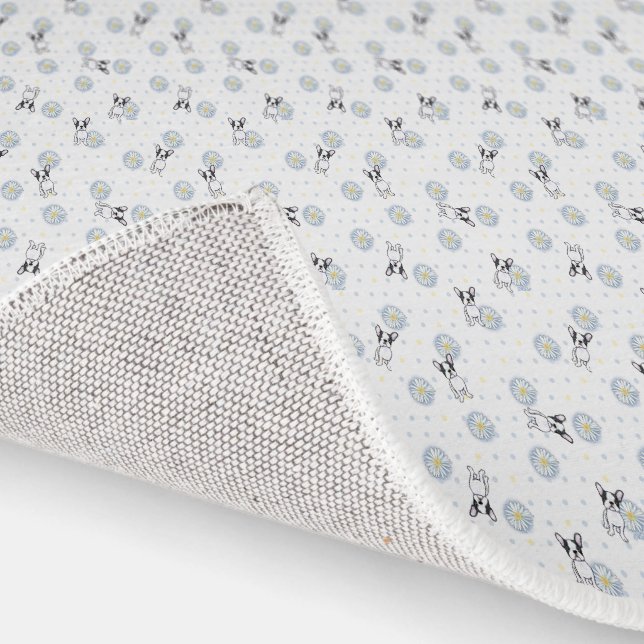 Frenchie Daisies Bulldog  Rug (Indoor)