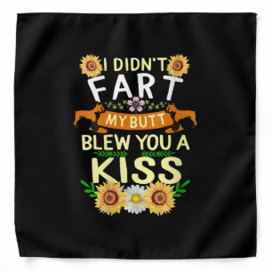 Frenchie Didn't Fart Butt Kiss Dog Mom Mama Bandana