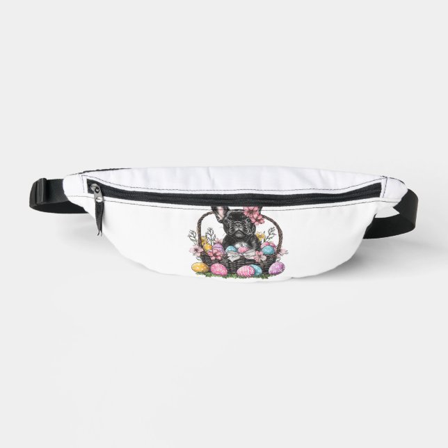 Frenchie Dog Easter Frenchie Dog Eggs Artwork T-Sh Fanny Pack (Front)