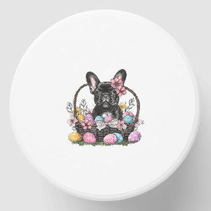 Frenchie Dog Easter Frenchie Dog Eggs Artwork T-Sh Mini Candle Favors