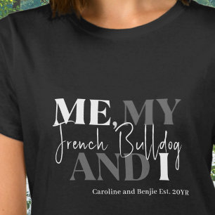 Frenchie Dog Mom Established Chic Typography Funny T-Shirt