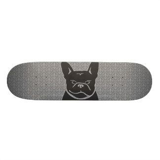 FRENCHIE FLEUR DE LIS Charcoal Grey Skateboard