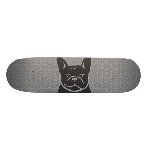 FRENCHIE FLEUR DE LIS Charcoal Grey Skateboard Deck