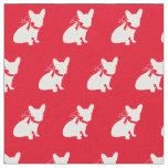 Frenchie French Bulldog Dog Frenchy Red Fabric