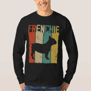 Frenchie French Bulldog Dog Vintage Retro Style T-Shirt