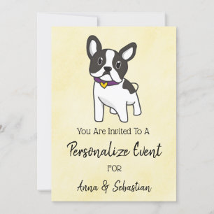 *~ Frenchie French Bulldog Event Cute Invitation