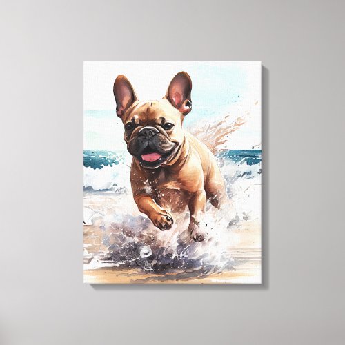 Frenchie French Bulldog Gift Canvas Print