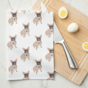 Frenchie French Bulldog (Masked) Kitchen Towel