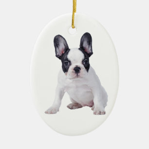 Frenchie - French bulldog puppy Ceramic Ornament