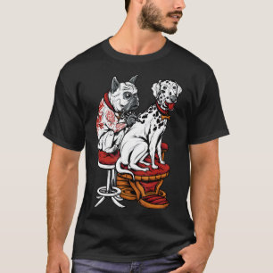 Frenchie Frenchie Pug Dalmatian French Bulldog T T-Shirt
