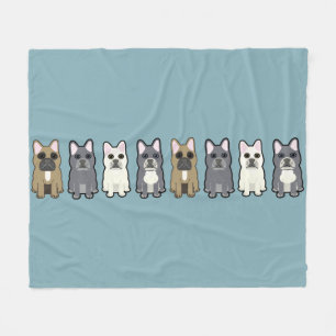 Frenchie Friends Fleece Blanket