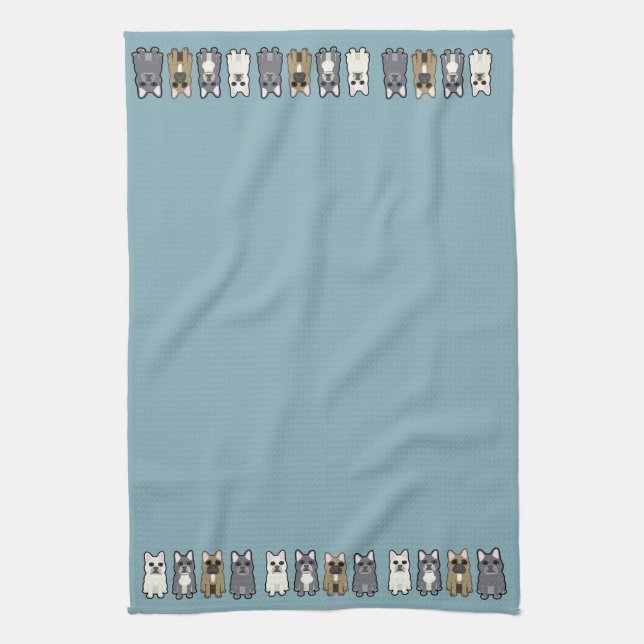 Frenchie Friends Kitchen Towel (Vertical)