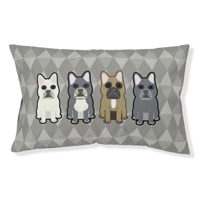 Frenchie Friends Pet Bed (Front)