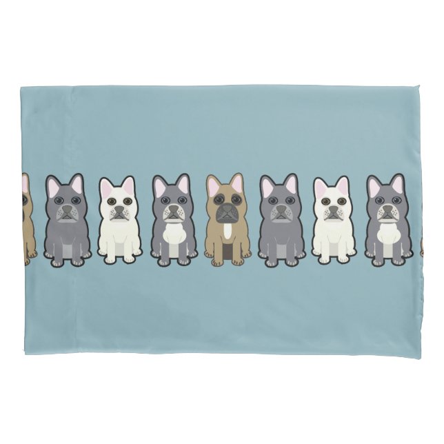 Frenchie Friends Pillow Case (Front)