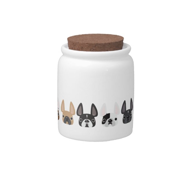 Frenchie Friends Treat Jar (Front)