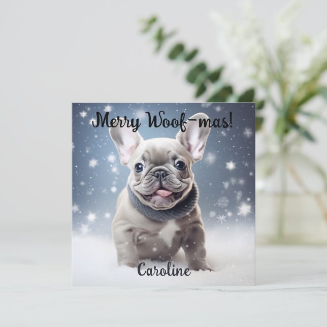 Frenchie Frosty Bliss Customizable  (Standing Front)