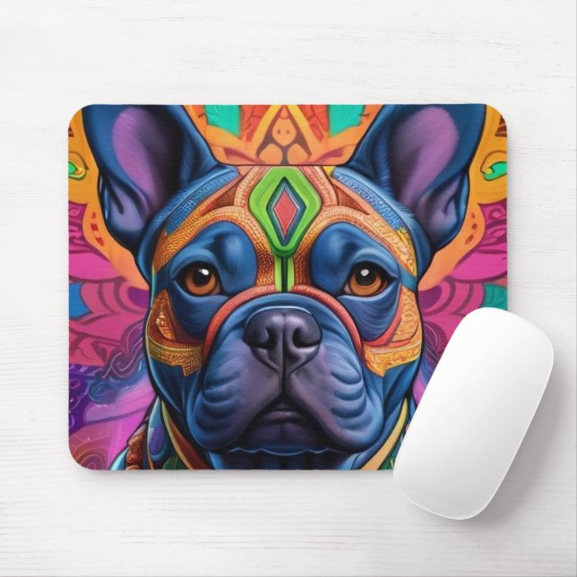 Frenchie Fun Birthday Fantasy Mouse Pad (With Mouse)