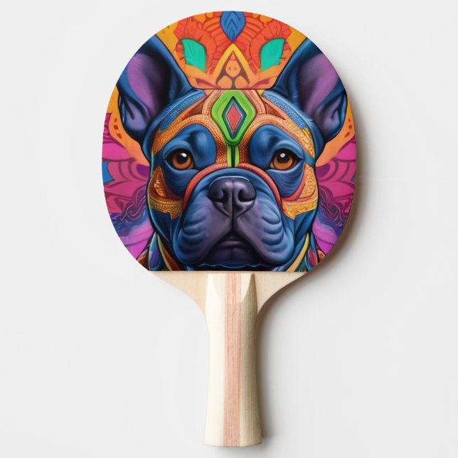 Frenchie Fun Birthday Fantasy Ping Pong Paddle (Front)