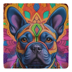 Frenchie Fun Birthday Fantasy Trivet